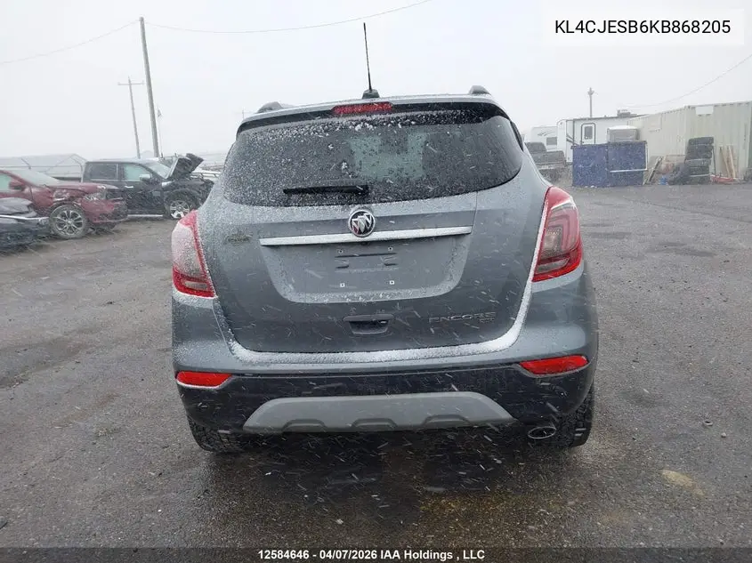 2019 Buick Encore Preferred VIN: KL4CJESB6KB868205 Lot: 12584646x
