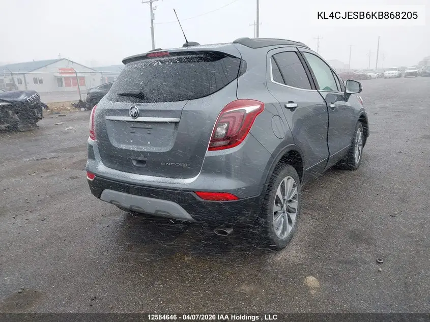 2019 Buick Encore Preferred VIN: KL4CJESB6KB868205 Lot: 12584646x