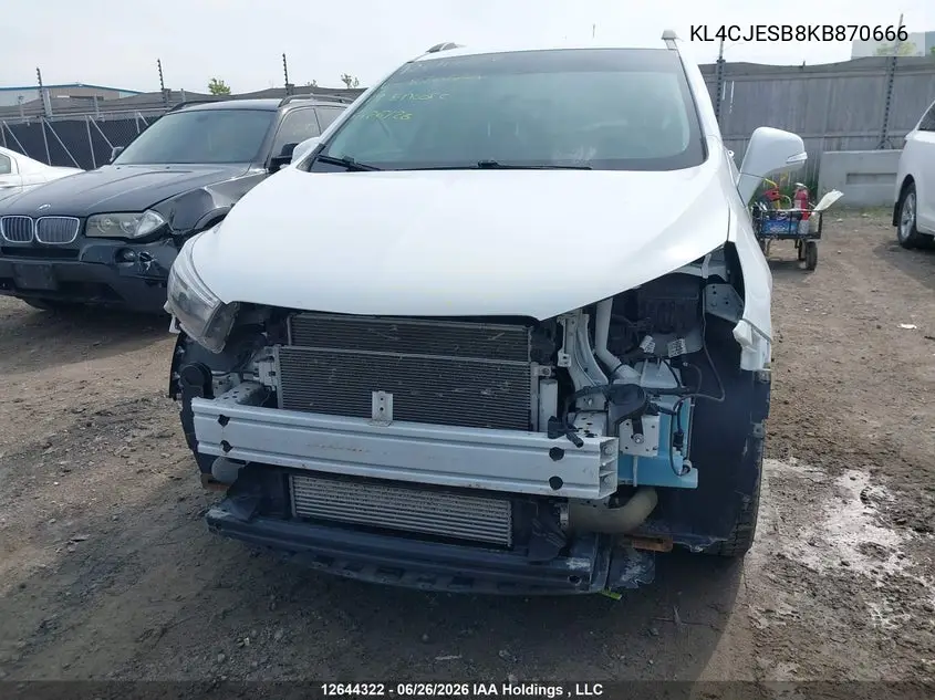 2019 Buick Encore Preferred VIN: KL4CJESB8KB870666 Lot: 12644322