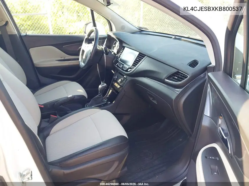 2019 Buick Encore Awd Preferred VIN: KL4CJESBXKB800537 Lot: 45296560