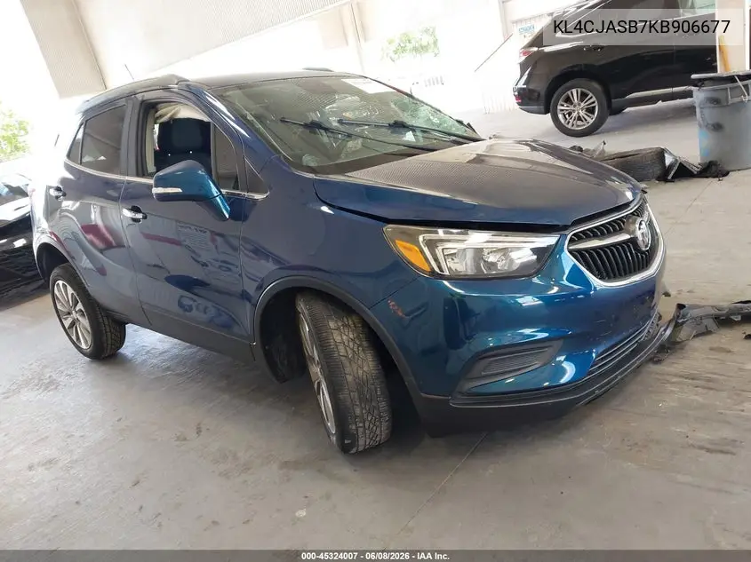 2019 Buick Encore Fwd Preferred VIN: KL4CJASB7KB906677 Lot: 45324007