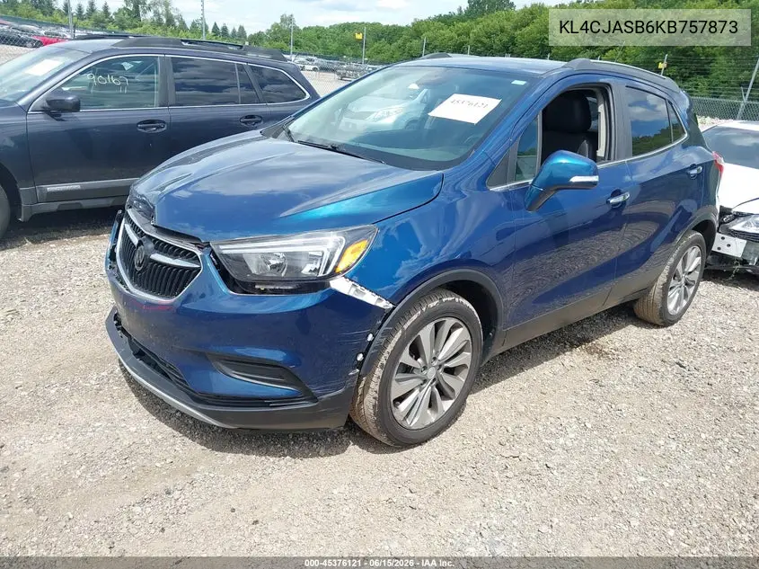 2019 Buick Encore Fwd Preferred VIN: KL4CJASB6KB757873 Lot: 45376121