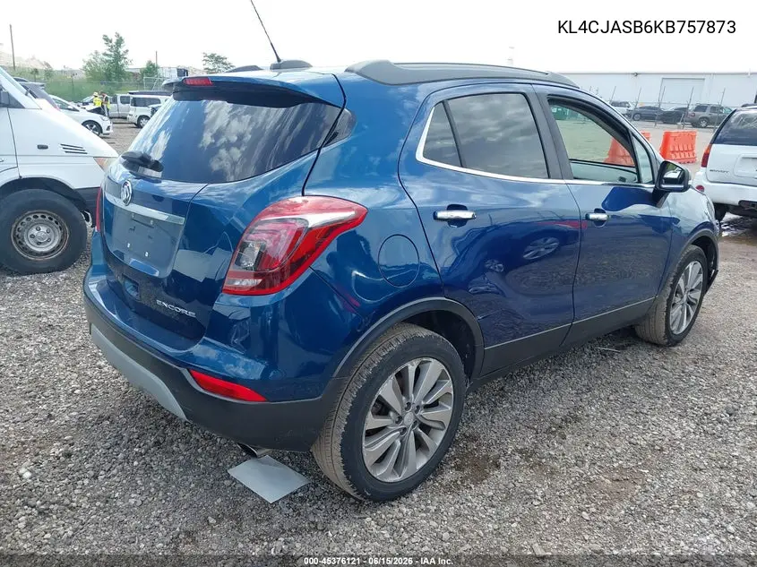 2019 Buick Encore Fwd Preferred VIN: KL4CJASB6KB757873 Lot: 45376121
