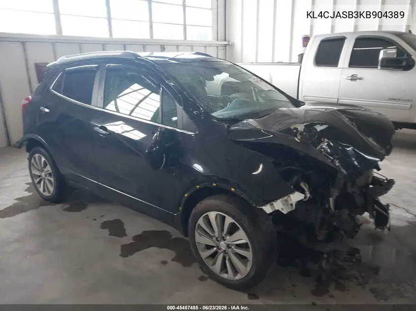 2019 Buick Encore Fwd Preferred VIN: KL4CJASB3KB904389 Lot: 45457485
