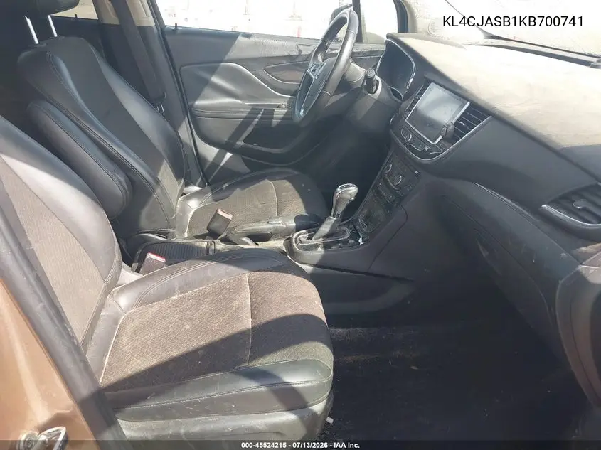 2019 Buick Encore Fwd Preferred VIN: KL4CJASB1KB700741 Lot: 45524215