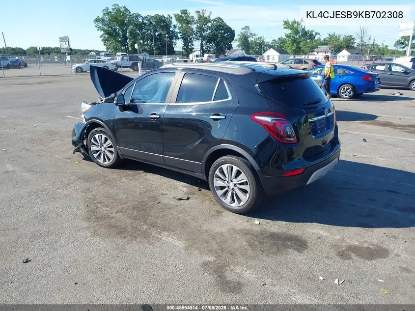 2019 Buick Encore Awd Preferred VIN: KL4CJESB9KB702308 Lot: 45554514