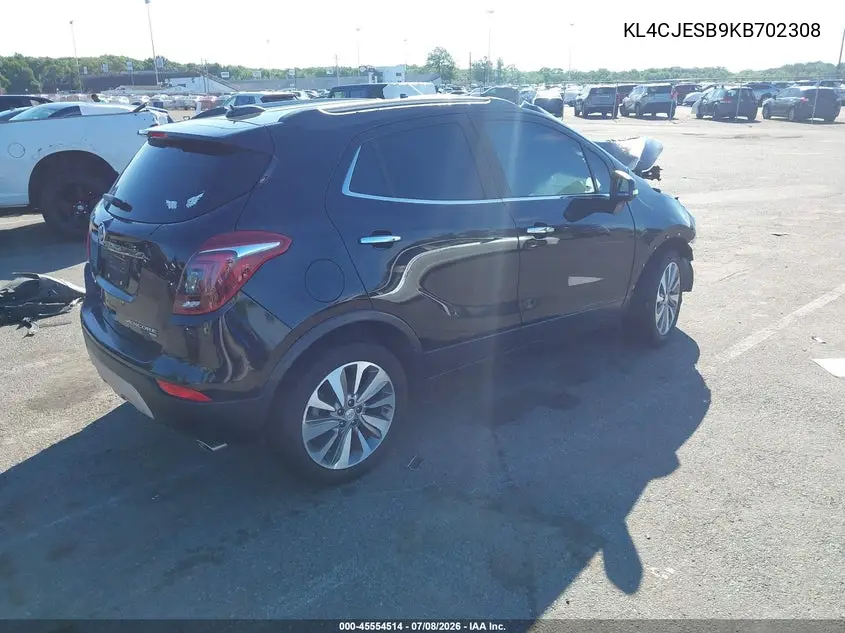 2019 Buick Encore Awd Preferred VIN: KL4CJESB9KB702308 Lot: 45554514