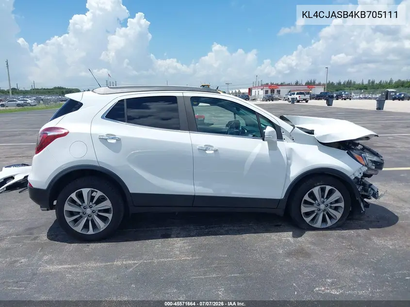2019 Buick Encore Fwd Preferred VIN: KL4CJASB4KB705111 Lot: 45571664