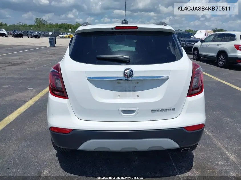 2019 Buick Encore Fwd Preferred VIN: KL4CJASB4KB705111 Lot: 45571664