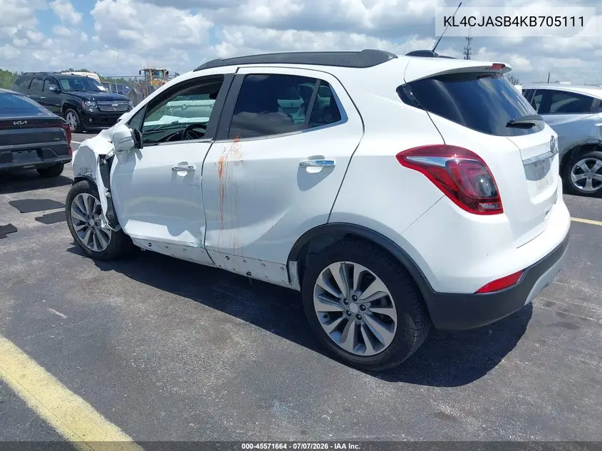 2019 Buick Encore Fwd Preferred VIN: KL4CJASB4KB705111 Lot: 45571664