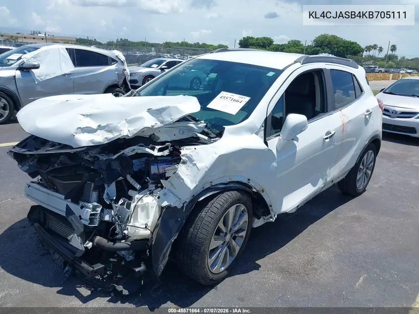 2019 Buick Encore Fwd Preferred VIN: KL4CJASB4KB705111 Lot: 45571664