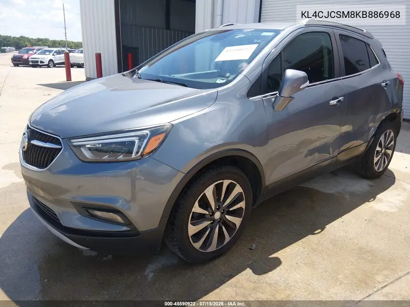 2019 Buick Encore Fwd Essence VIN: KL4CJCSM8KB886968 Lot: 45590922