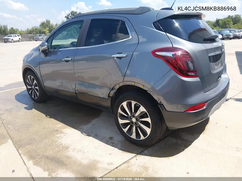 2019 Buick Encore Fwd Essence VIN: KL4CJCSM8KB886968 Lot: 45590922