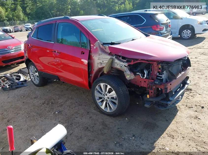 2019 Buick Encore Awd Preferred VIN: KL4CJESBXKB776983 Lot: 45617845