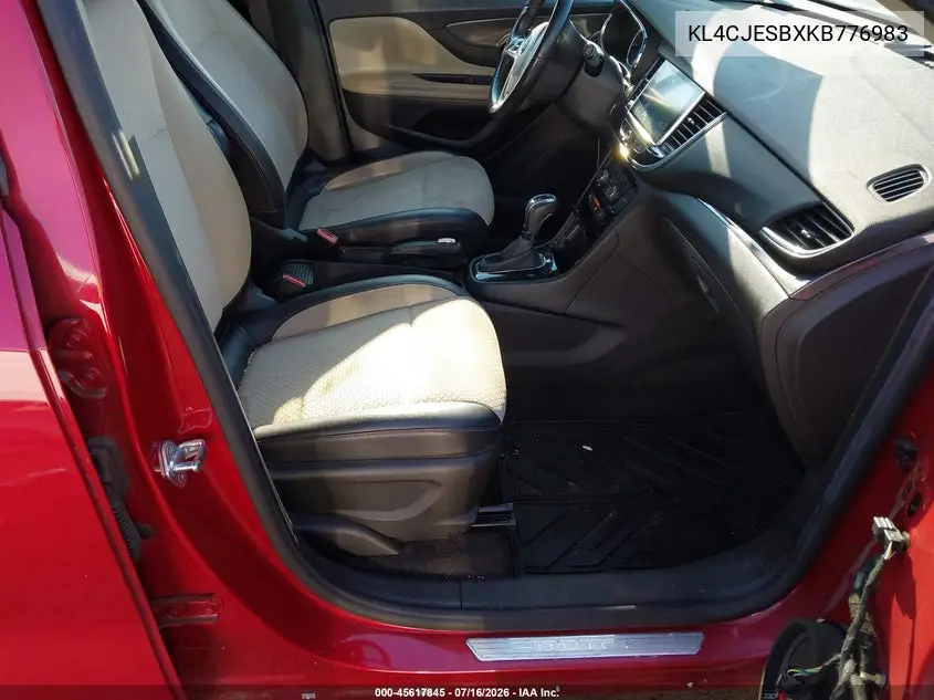 2019 Buick Encore Awd Preferred VIN: KL4CJESBXKB776983 Lot: 45617845