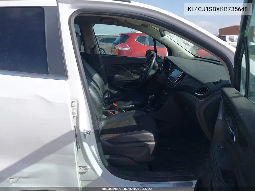 2019 Buick Encore Fwd Sport Touring VIN: KL4CJ1SBXKB735648 Lot: 45626873