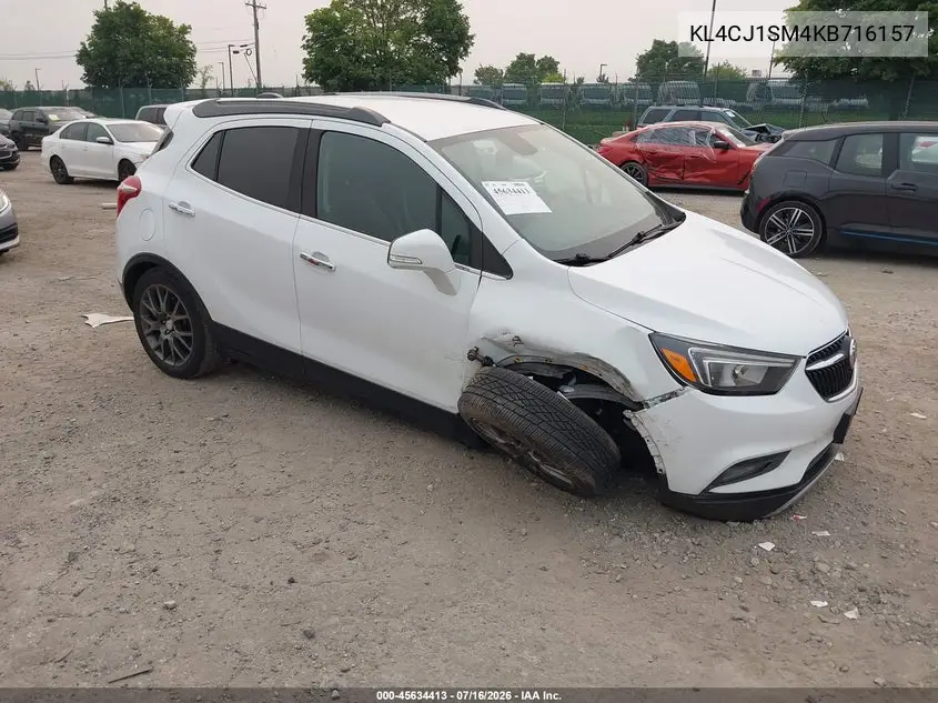2019 Buick Encore Fwd Sport Touring VIN: KL4CJ1SM4KB716157 Lot: 45634413