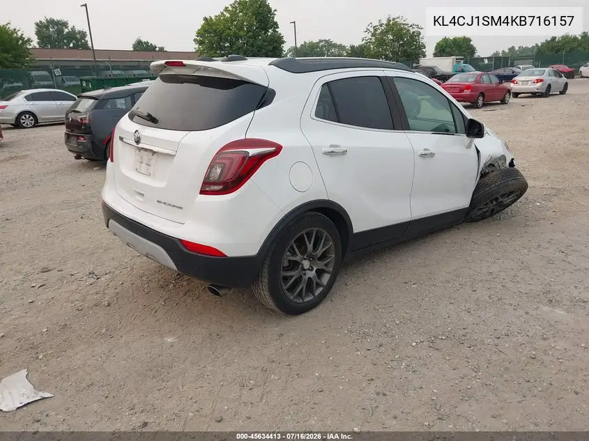 2019 Buick Encore Fwd Sport Touring VIN: KL4CJ1SM4KB716157 Lot: 45634413