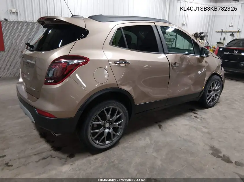 2019 Buick Encore Fwd Sport Touring VIN: KL4CJ1SB3KB782326 Lot: 45640429