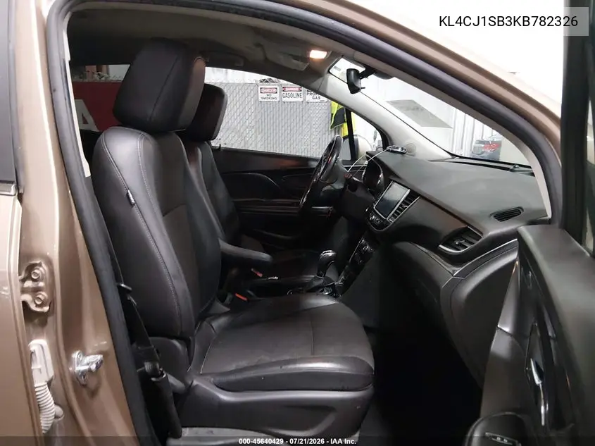 2019 Buick Encore Fwd Sport Touring VIN: KL4CJ1SB3KB782326 Lot: 45640429