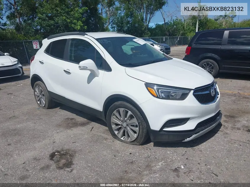 2019 Buick Encore Fwd Preferred VIN: KL4CJASBXKB823132 Lot: 45642907
