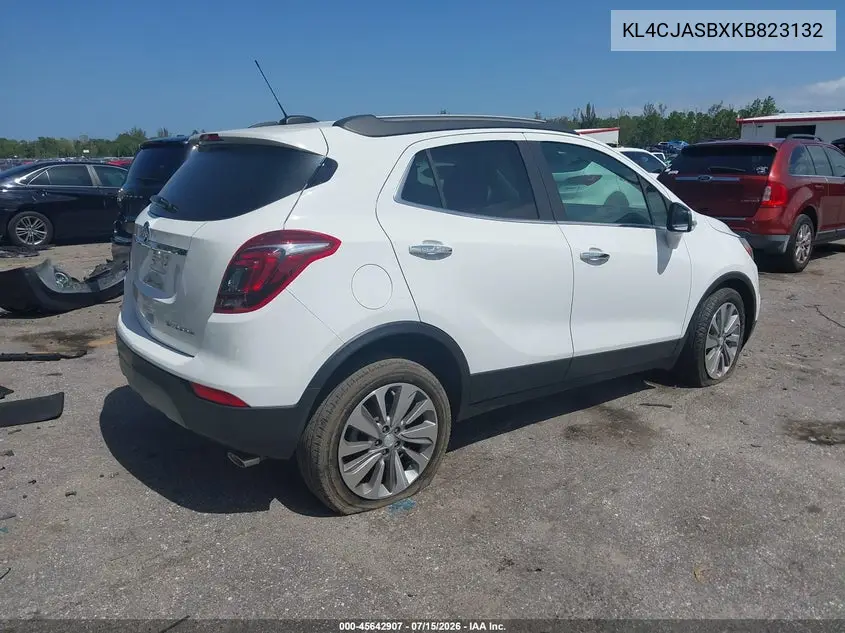 2019 Buick Encore Fwd Preferred VIN: KL4CJASBXKB823132 Lot: 45642907