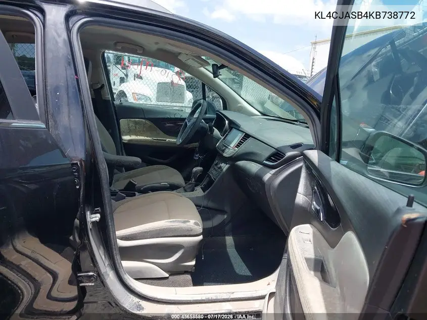 2019 Buick Encore Fwd Preferred VIN: KL4CJASB4KB738772 Lot: 45658580
