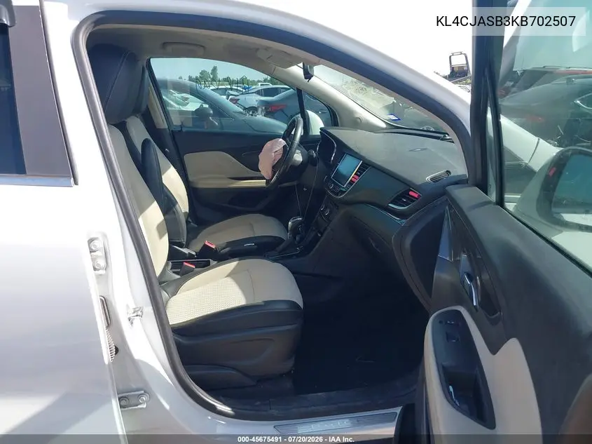 2019 Buick Encore Fwd Preferred VIN: KL4CJASB3KB702507 Lot: 45675491