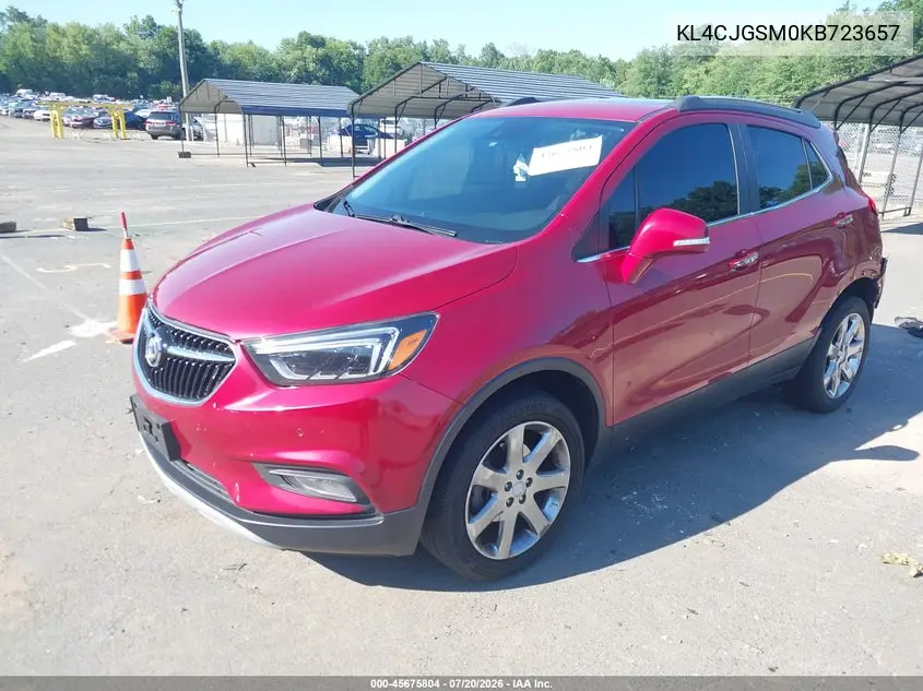 2019 Buick Encore Awd Essence VIN: KL4CJGSM0KB723657 Lot: 45675804