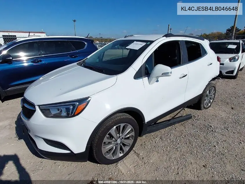 KL4CJESB4LB046648 2020 Buick Encore Awd Preferred
