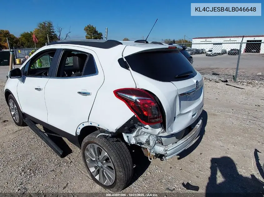 KL4CJESB4LB046648 2020 Buick Encore Awd Preferred