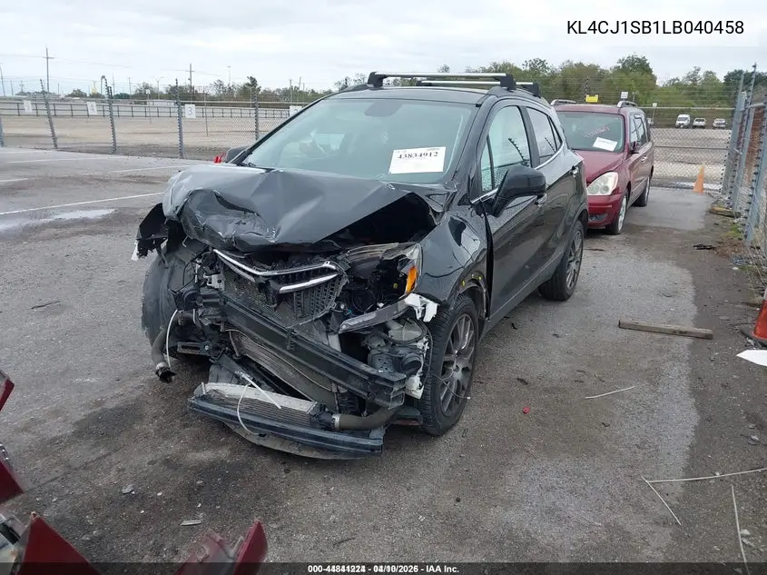 KL4CJ1SB1LB040458 2020 Buick Encore Fwd Sport Touring