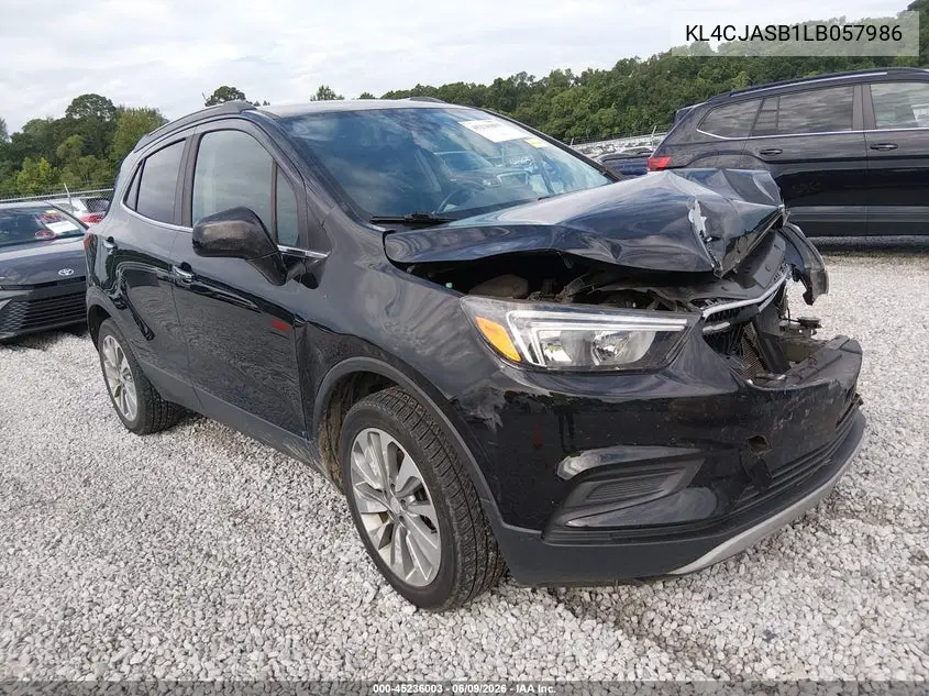 2020 Buick Encore Fwd Preferred VIN: KL4CJASB1LB057986 Lot: 45236003