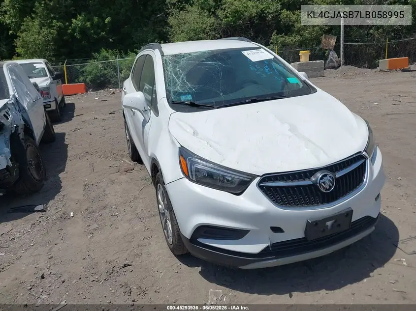 2020 Buick Encore Fwd Preferred VIN: KL4CJASB7LB058995 Lot: 45293936