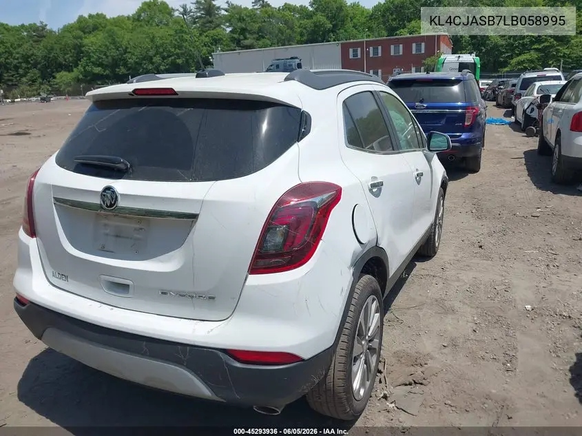 2020 Buick Encore Fwd Preferred VIN: KL4CJASB7LB058995 Lot: 45293936