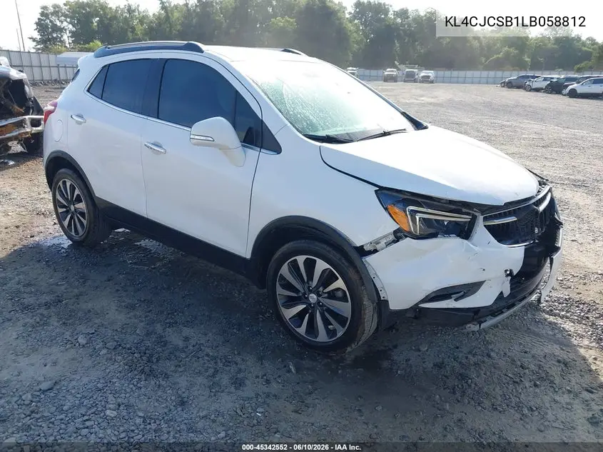 2020 Buick Encore Fwd Essence VIN: KL4CJCSB1LB058812 Lot: 45342552