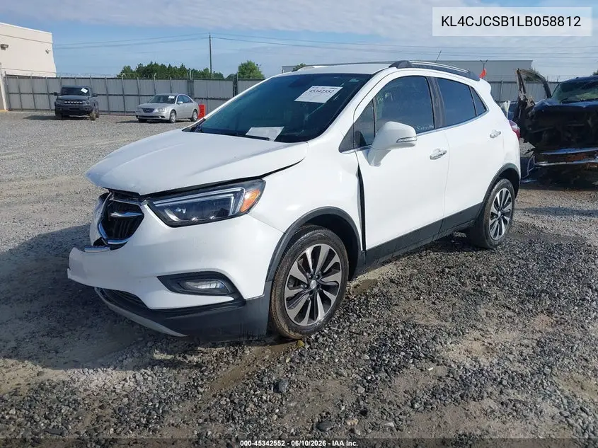 2020 Buick Encore Fwd Essence VIN: KL4CJCSB1LB058812 Lot: 45342552