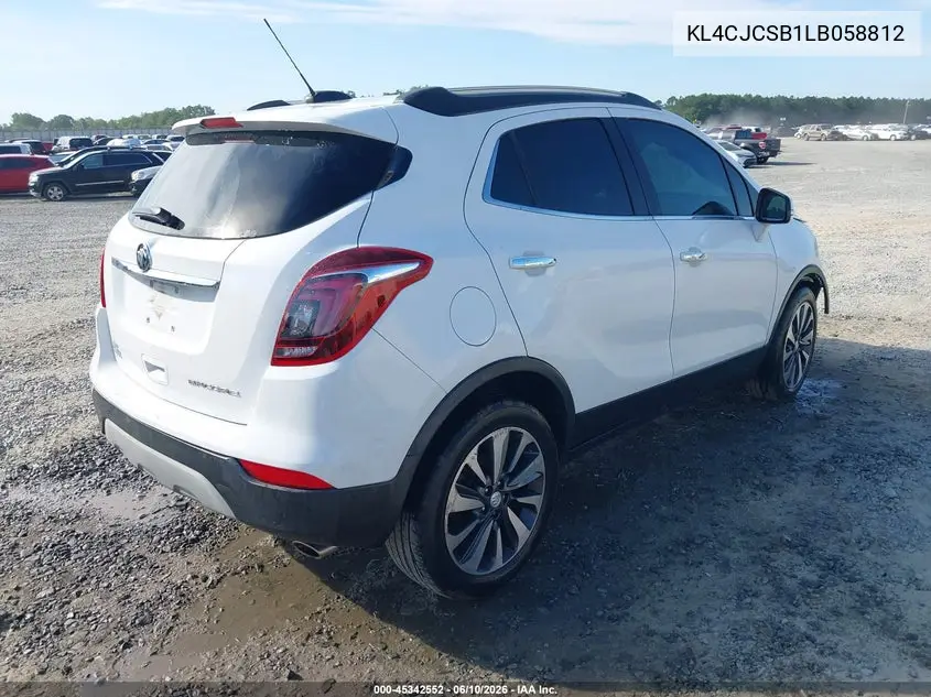 2020 Buick Encore Fwd Essence VIN: KL4CJCSB1LB058812 Lot: 45342552