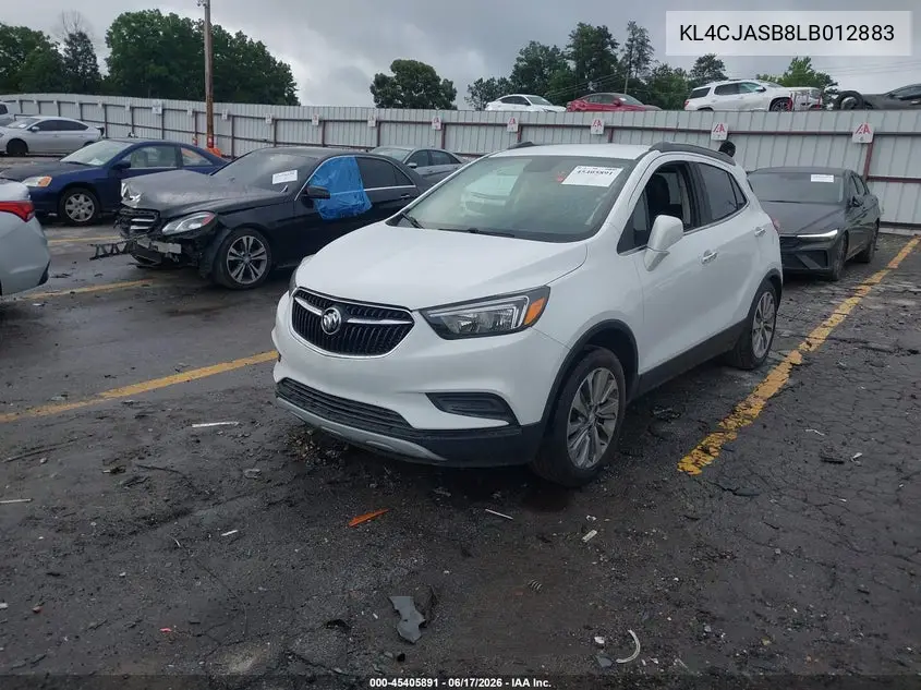2020 Buick Encore Fwd Preferred VIN: KL4CJASB8LB012883 Lot: 45405891
