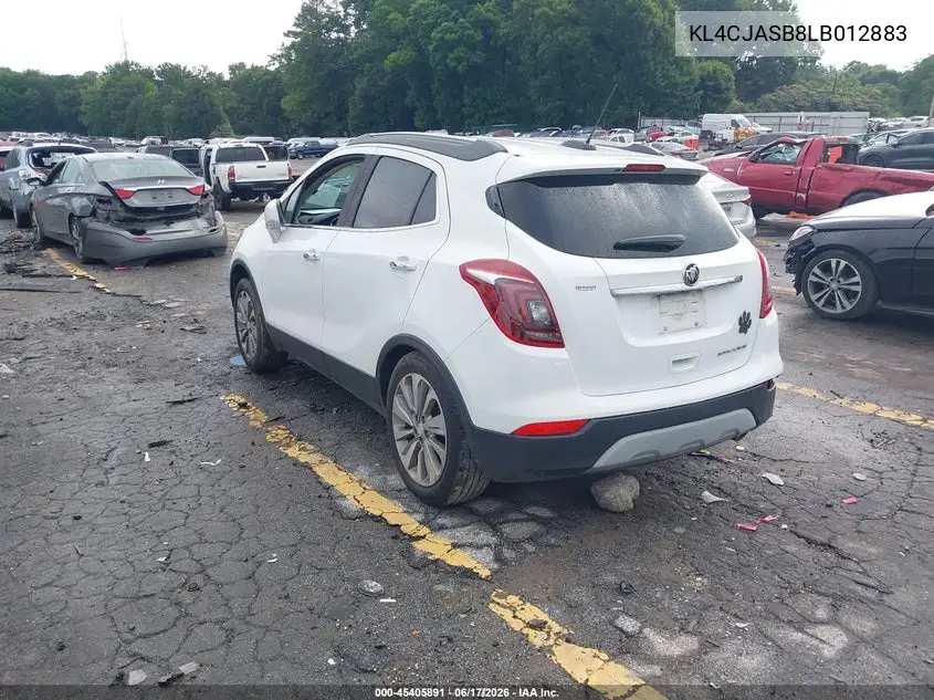2020 Buick Encore Fwd Preferred VIN: KL4CJASB8LB012883 Lot: 45405891