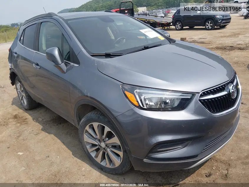 2020 Buick Encore Awd Preferred VIN: KL4CJESB8LB011966 Lot: 45579504