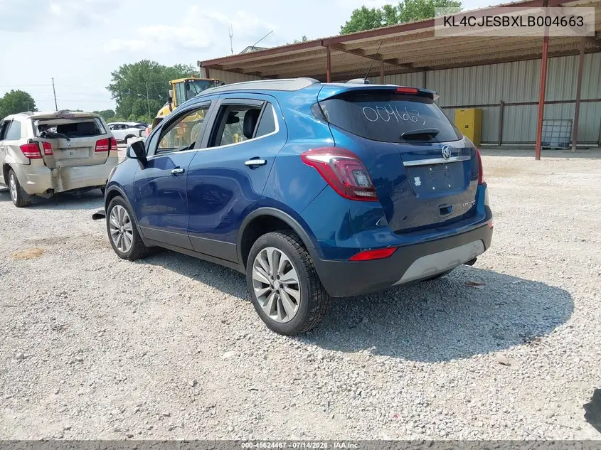 2020 Buick Encore Awd Preferred VIN: KL4CJESBXLB004663 Lot: 45624467