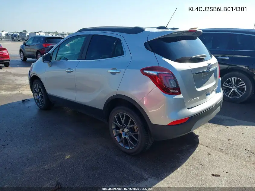 2020 Buick Encore Awd Sport Touring VIN: KL4CJ2SB6LB014301 Lot: 45625730