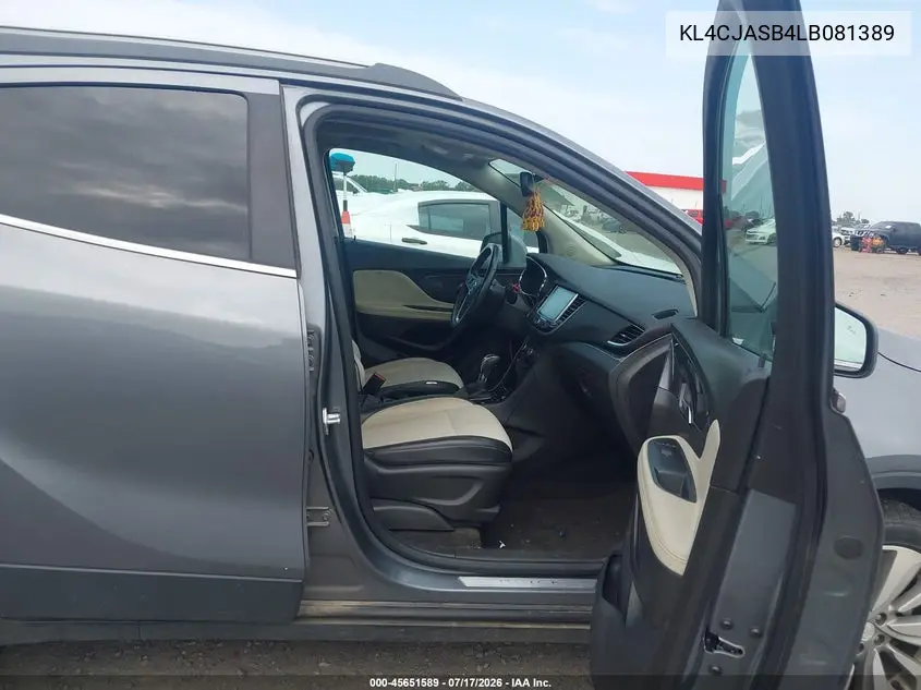 2020 Buick Encore Fwd Preferred VIN: KL4CJASB4LB081389 Lot: 45651589