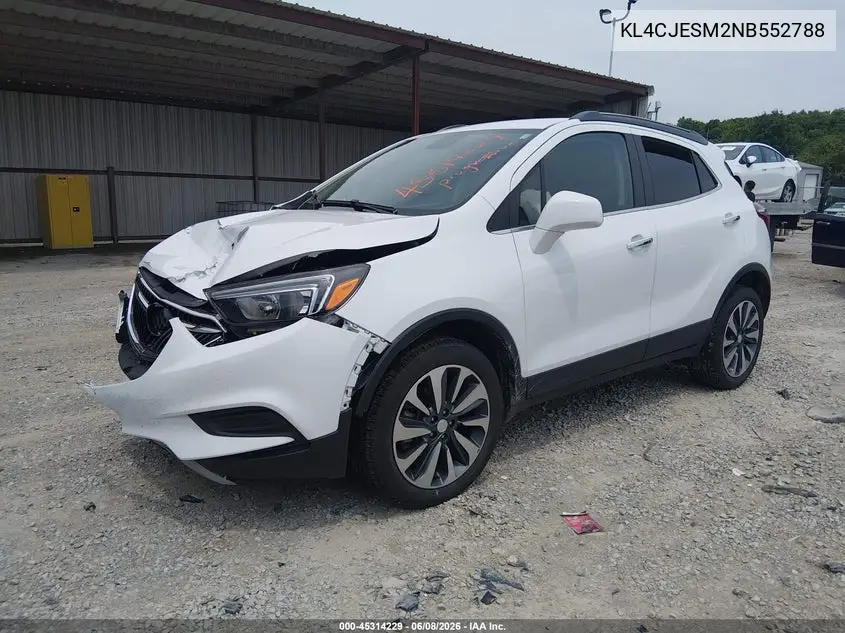2022 Buick Encore Awd Preferred VIN: KL4CJESM2NB552788 Lot: 45314229