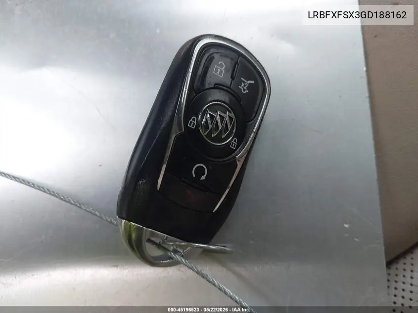 2016 Buick Envision Premium Ii VIN: LRBFXFSX3GD188162 Lot: 45196523