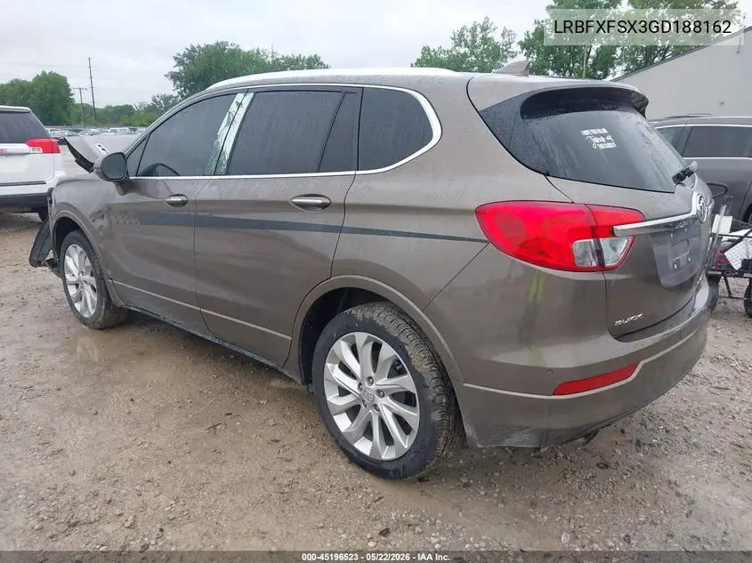 2016 Buick Envision Premium Ii VIN: LRBFXFSX3GD188162 Lot: 45196523
