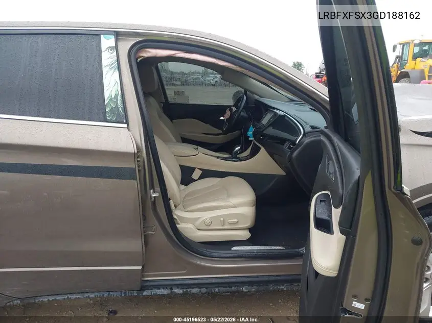 2016 Buick Envision Premium Ii VIN: LRBFXFSX3GD188162 Lot: 45196523