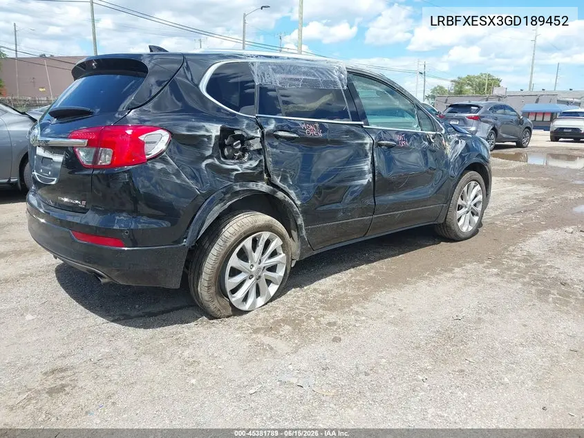 LRBFXESX3GD189452 2016 Buick Envision Premium I