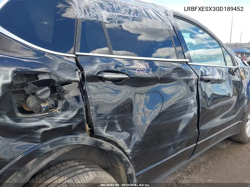 LRBFXESX3GD189452 2016 Buick Envision Premium I